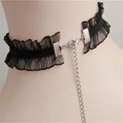 Black Lace Rose Chocker EE0874 - Egirldoll