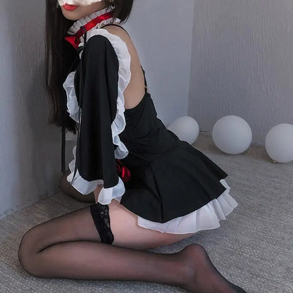 Black Maid Cosplay Strappy Lingerie EG15145 - Egirldoll