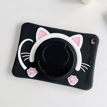 Black Pink Kawaii Cat iPad Case ON162 - Egirldoll