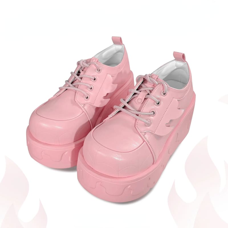 Black Pink Sweet Elena Platform Shoes ON294 - Egirldoll