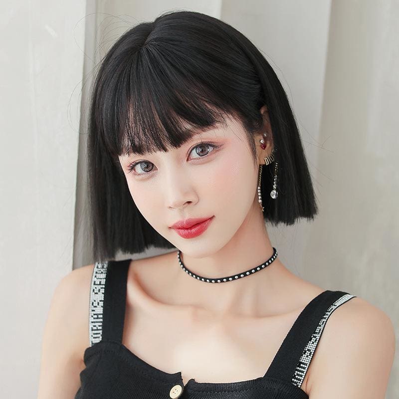 Black Short Straight Wig EG17051 - Egirldoll