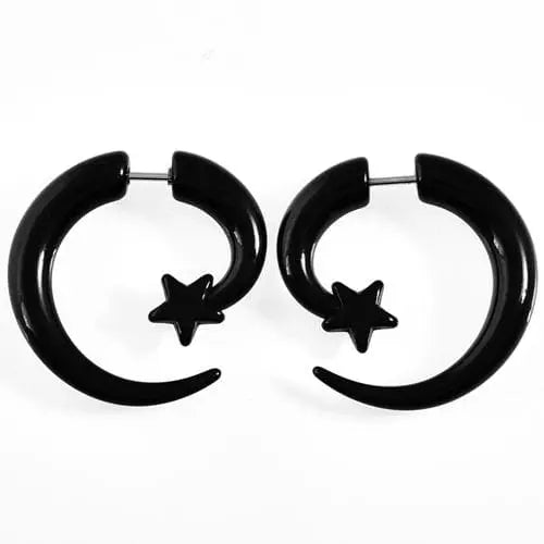 Black Tribal Earrings 1 Pair EG059 - Egirldoll