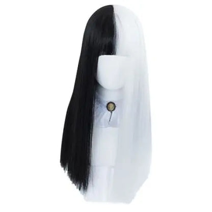 Black White Split Wig EG14966 - Egirldoll