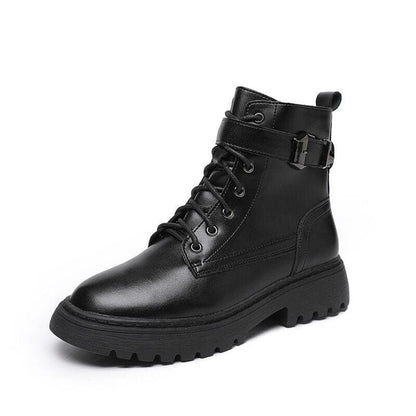 Black/White Size 35-43 Cool Punk Thick Sole Boots EE0872 - Egirldoll