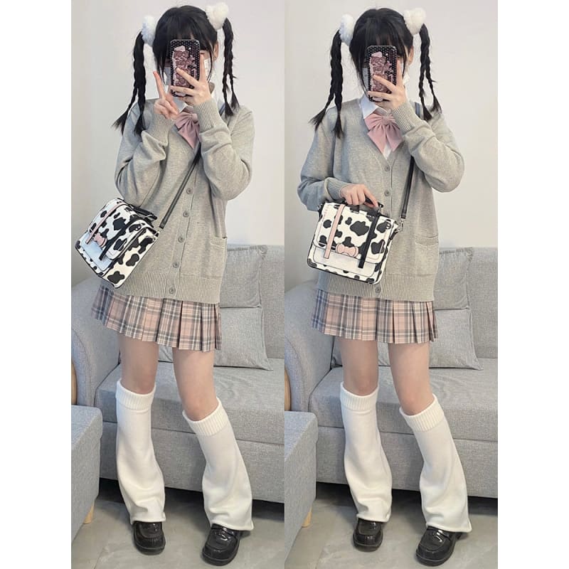 Black/White/Cow Cute Backpack ON115 - Egirldoll