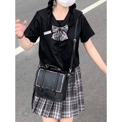 Black/White/Cow Cute Backpack ON115 - Egirldoll