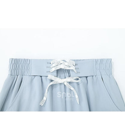 Blue Pink Cute Pastel Spring Lace Pants ON632 - pants