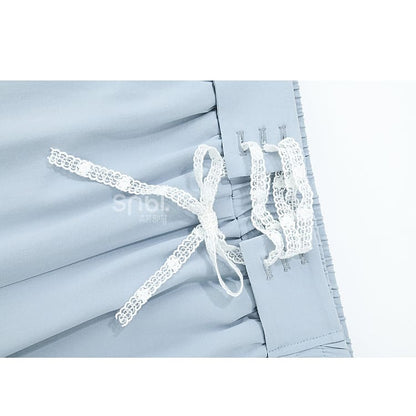 Blue Pink Cute Pastel Spring Lace Pants ON632 - pants