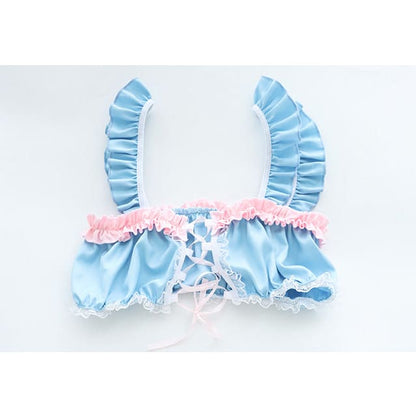 Blue Pink Dark Magician Girl Inspired Lingerie Set ON483 -