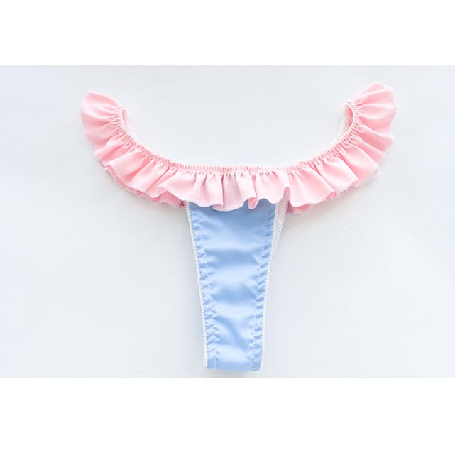 Blue Pink Dark Magician Girl Inspired Lingerie Set ON483 -