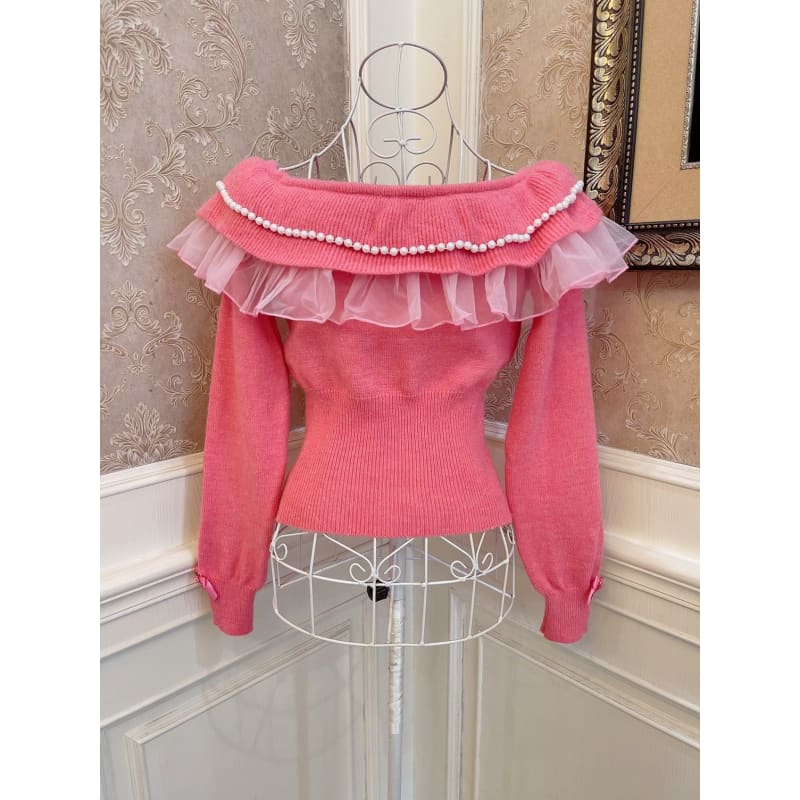 Blue Pink Pastel Ruffles Top Blouse ON463 - top