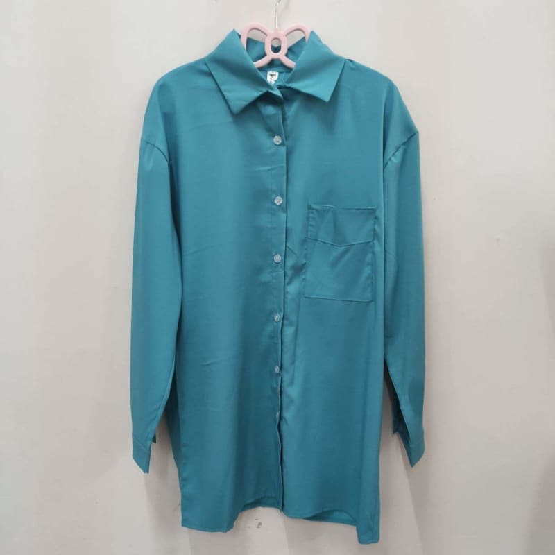 Blue Sunscreen Shirt + Plaid Sling Slim A-line Dress Two-piece Suit SP15624 - Egirldoll