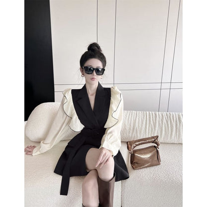 Brown/Black Blazer Dress ON132 - Egirldoll