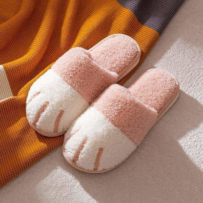 Cartoon Cute Cat Paw Plush Slippers SP15575 - Egirldoll