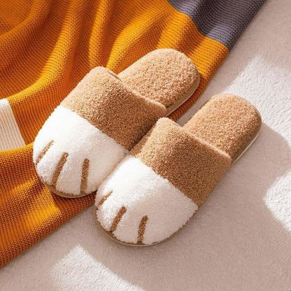 Cartoon Cute Cat Paw Plush Slippers SP15575 - Egirldoll