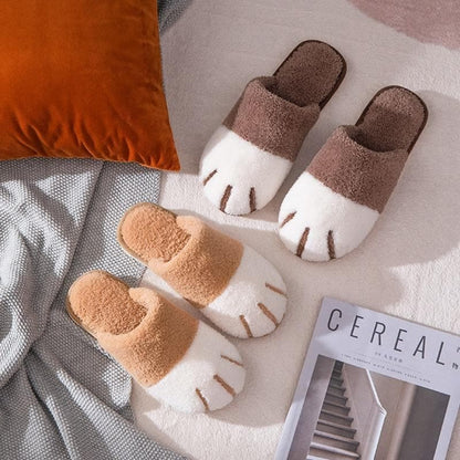 Cartoon Cute Cat Paw Plush Slippers SP15575 - Egirldoll