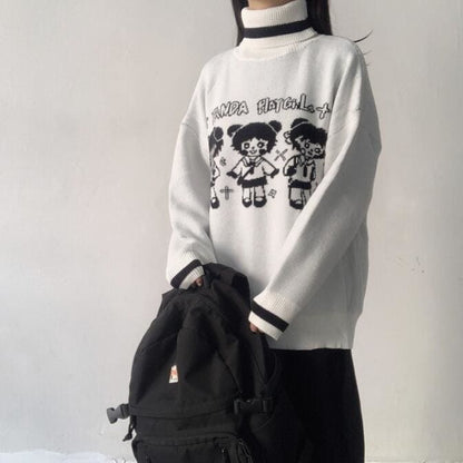 Cartoon Doll Harajuku Turtleneck EE0776 - Egirldoll