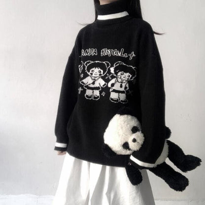 Cartoon Doll Harajuku Turtleneck EE0776 - Egirldoll