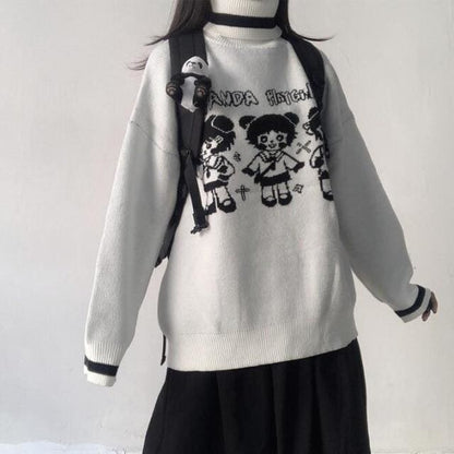 Cartoon Doll Harajuku Turtleneck EE0776 - Egirldoll