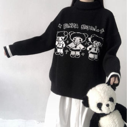 Cartoon Doll Harajuku Turtleneck EE0776 - Egirldoll