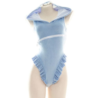 Cartoon Shark Hooded Lingerie Set ON24 - Egirldoll