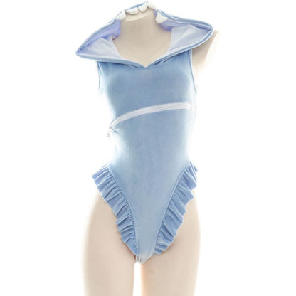 Cartoon Shark Hooded Lingerie Set ON24 - Egirldoll