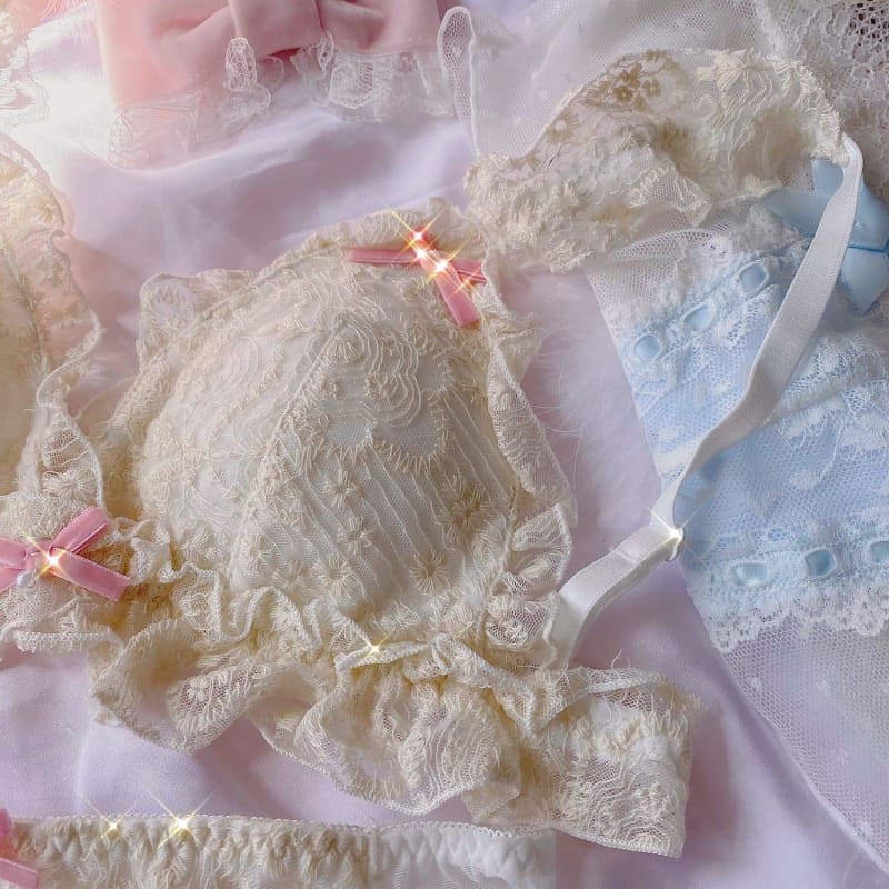Castle of Versailles Lace Pink Bow Underwear SP16201 - Egirldoll