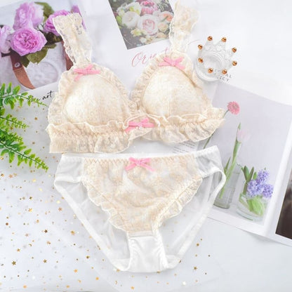 Castle of Versailles Lace Pink Bow Underwear SP16201 - Egirldoll