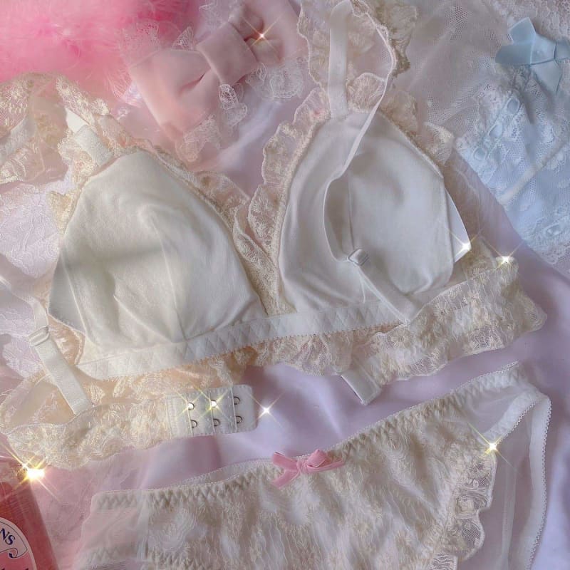 Castle of Versailles Lace Pink Bow Underwear SP16201 - Egirldoll