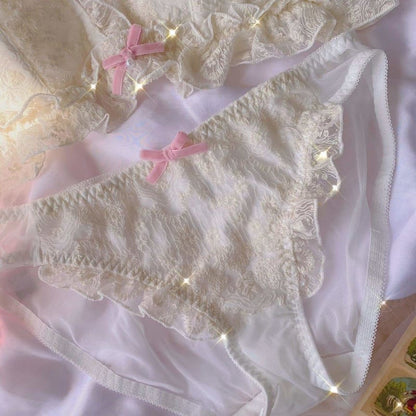 Castle of Versailles Lace Pink Bow Underwear SP16201 - Egirldoll