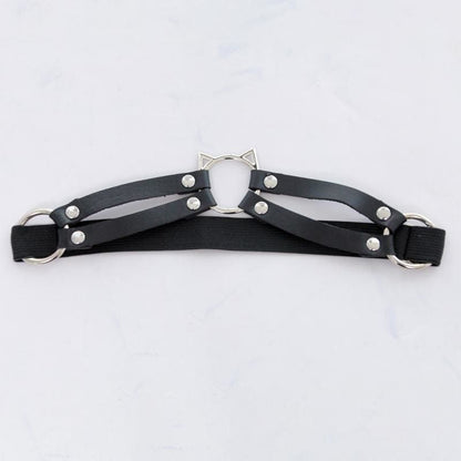 Cat Hollow Out Leather Thigh Harness EG168 - Egirldoll