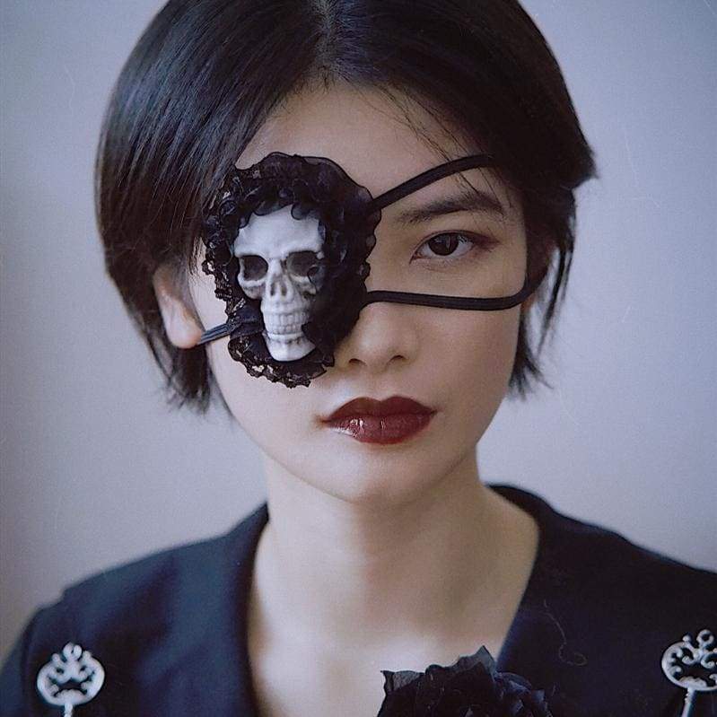 Cool Gothic Lolita Style Skull Eye Patch EG485 - Egirldoll