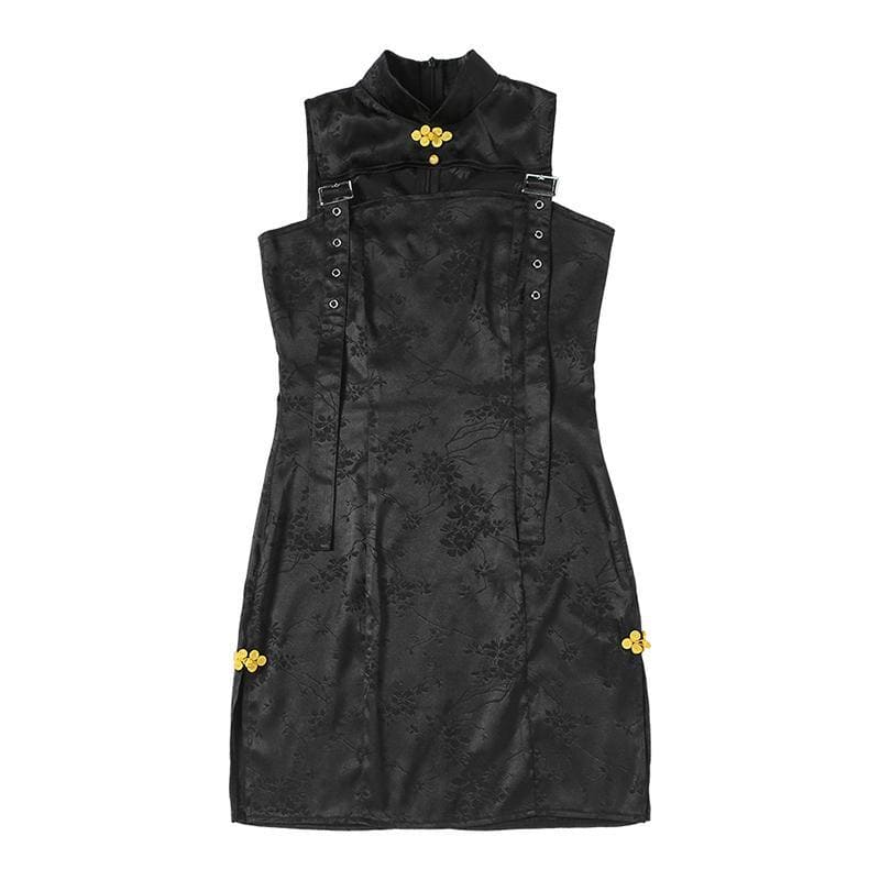Cool Punk Trendy Black Dress EE0944 - Egirldoll