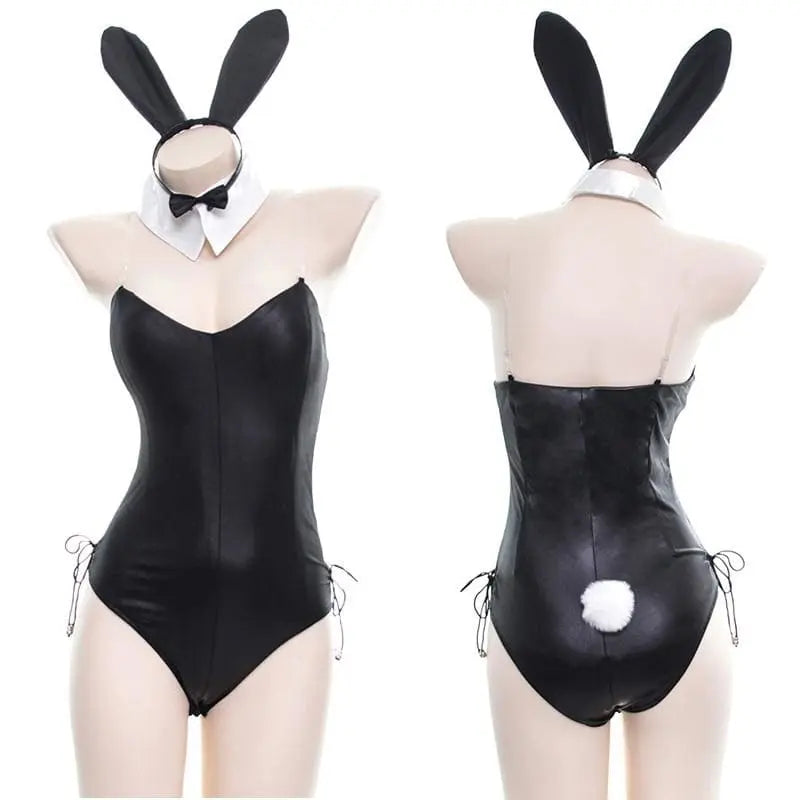 Cute Bunny Girl Faux Leather Material Rabbit Woman Set EG101 - Egirldoll