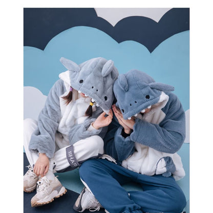 Cute Cartoon Shark Zipper Hoodie ON266 - Egirldoll