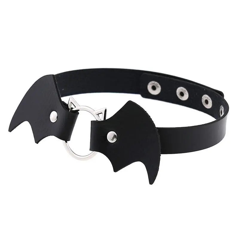 Cute Cat Punk Bat Wings Collar Necklace EG14579 - Egirldoll
