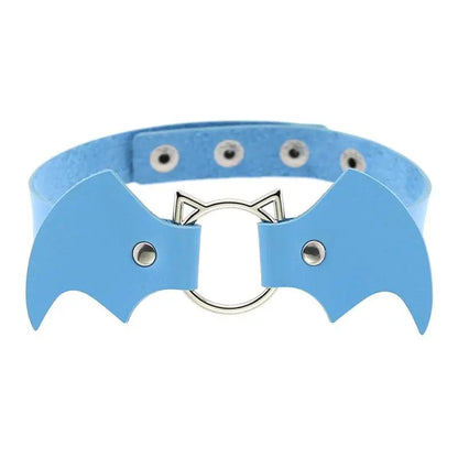 Cute Cat Punk Bat Wings Collar Necklace EG14579 - Egirldoll