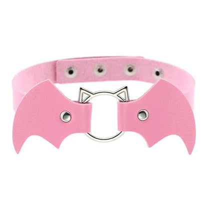 Cute Cat Punk Bat Wings Collar Necklace EG14579 - Egirldoll