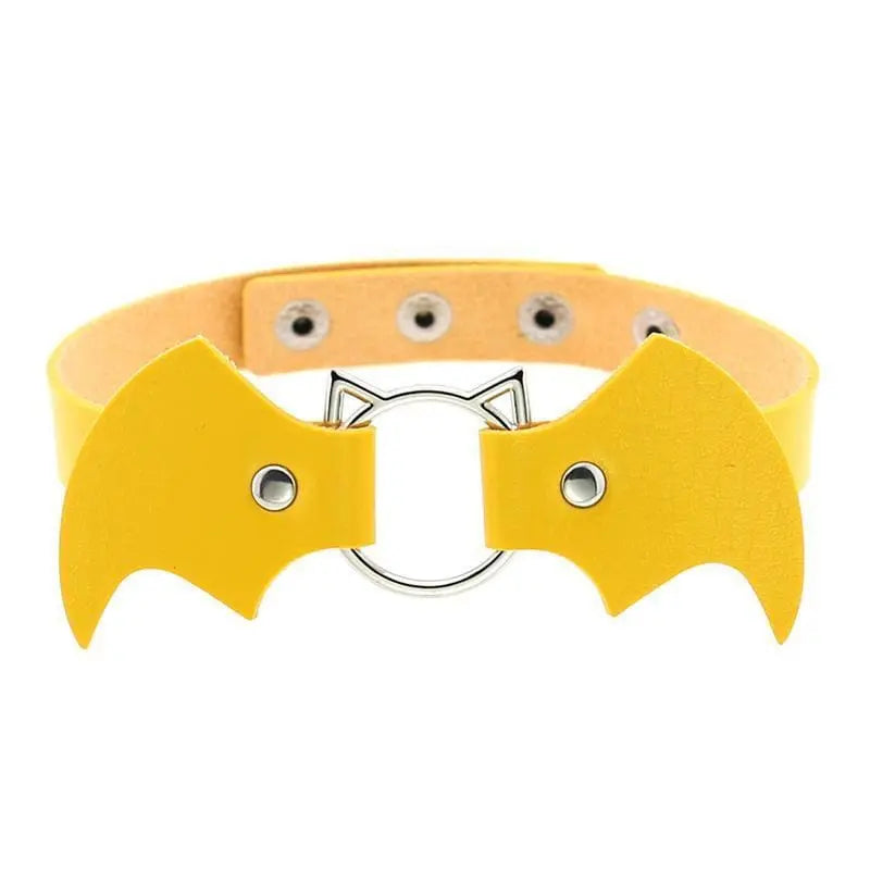 Cute Cat Punk Bat Wings Collar Necklace EG14579 - Egirldoll