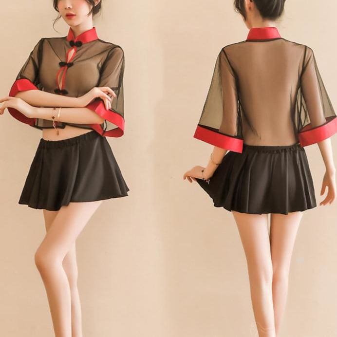 Cute Cheongsam Babydoll Elegant Mini Chinese Qipao Uniforms EG15681 - Egirldoll