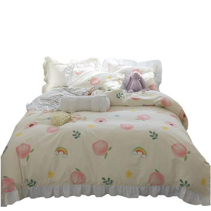 Cute Comfy Dreams Kawaii Peach Bedding Set SS1627 - Egirldoll