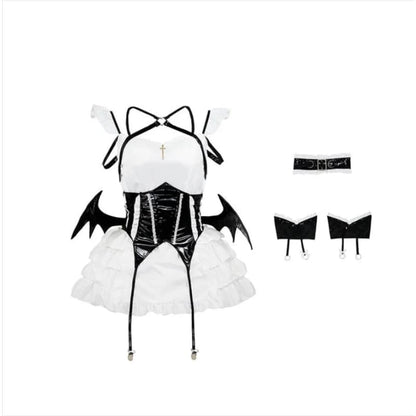 Cute Devil Wings Black Pink Dress ON227 - Egirldoll