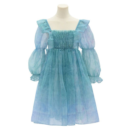 Cute Dreamy Girly Ocean Blue Ruffles Dress ON623 - dress