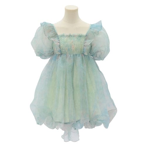 Cute Dreamy Girly Ocean Blue Ruffles Dress ON623 - Green /