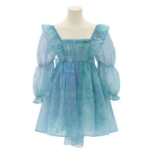 Cute Dreamy Girly Ocean Blue Ruffles Dress ON623 - Blue