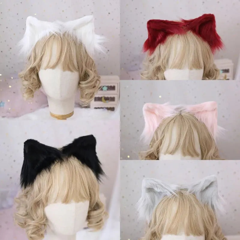 Cute Fluffy Cat Ear Cosplay Hair Clip EG15210 - Egirldoll