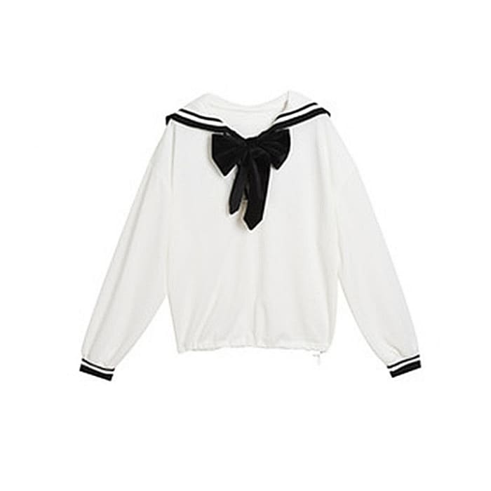 Cute Girl Bowknot Blouse And Suspender Skirt Set EG16027 - Egirldoll
