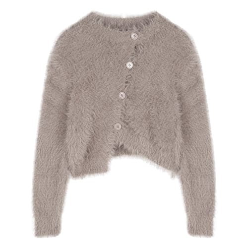 Cute Irregular Cardigan Sweater High Waist Pleated Skirt Set ON259 - Egirldoll