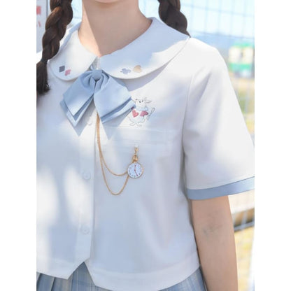 Cute Kawaii Alice in Wonderland Crop Blouse SS1316 - Egirldoll