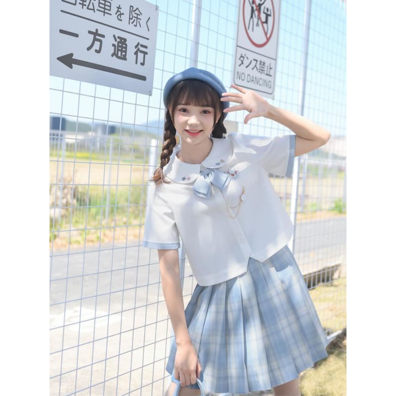 Cute Kawaii Alice in Wonderland Crop Blouse SS1316 - Egirldoll
